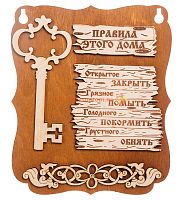Планшет "Правила этого дома" с ключом во Беслане