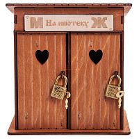 Копилка туалет 2 кабинки "На ипотеку" окрашенная во Беслане